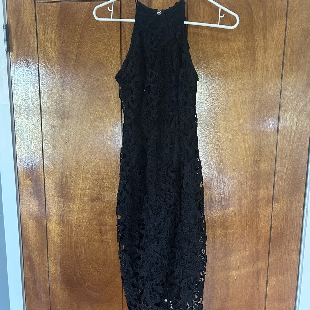 Elegant Black Lace Dress